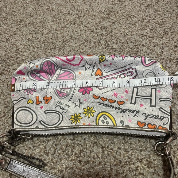 Coach Poppy Graffiti Butterfly Shoulder Bag - Picture 6 of 8